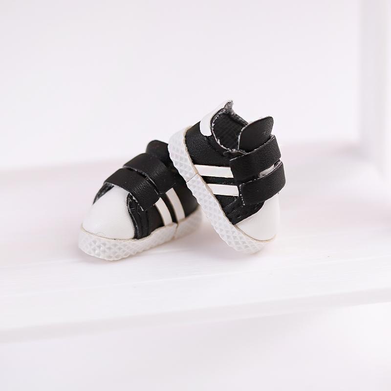 1 Pair of OB11 Doll Baby Shoes Parallel Bars Casual Sports Shoes 1/12 Bjd Doll Shoes Decoration Detachable Doll PVC Material