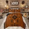 Erosebridal Western Aztec Comforter Set King Size, Boho Farmhouse Bedding Set for Kids Boys Teens Ethnic Southwest Bull Skull Cow Quilt Amer