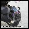 Motorcycle Rear Fender For SYM Husky ADV 125 150 200 /ADX 125 /ADXTG 150 /NAGA 155 Extended Mudguard with Aluminum Alloy Bracket