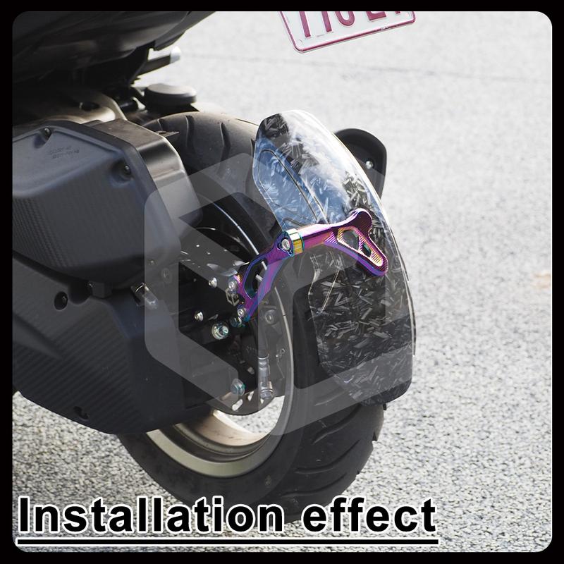 Motorcycle Rear Fender For SYM Husky ADV 125 150 200 /ADX 125 /ADXTG 150 /NAGA 155 Extended Mudguard with Aluminum Alloy Bracket