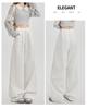 Women's Fleece-Lined Wide-Leg Drawstring Sweatpants - Autumn/Winter 2025 Collection