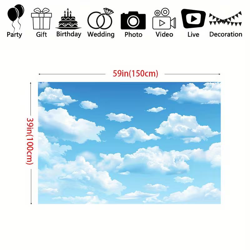 Sfondo Cielo Sereno Nuvole Cielo Azzurro Pacifico Nuvole Bianche Sfondo Studio Fotografico