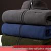 Męska Kurtka Polarowa Plus Size - Wiosna/Jesień Kardigan Outdoor, Luźny Krój Casual, Ciepły Płaszcz dla Osób w Średnim Wieku i Starszych.