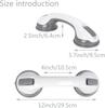 2 PCS Grab Bars for Bathtubs and Showers, Shower Handles for Elderly Suction, Bathroom Accessories for Shower Chair