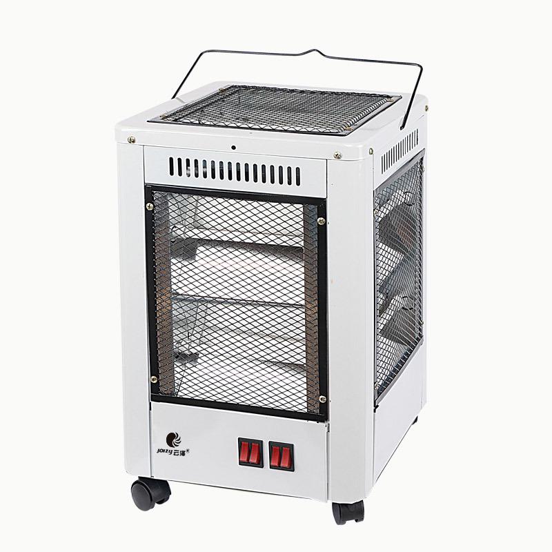 Silent Movable Five-Sided Quartz Tube Electric Fireplace Heater