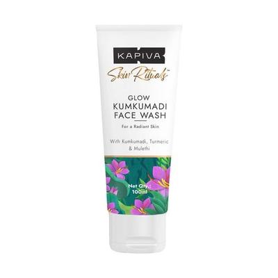 Limpiador facial iluminador Kapiva Kumkumadi | Reduce la pigmentación y las manchas oscuras | Para todo tipo de piel | Sin parabenos, sulfatos ni siliconas