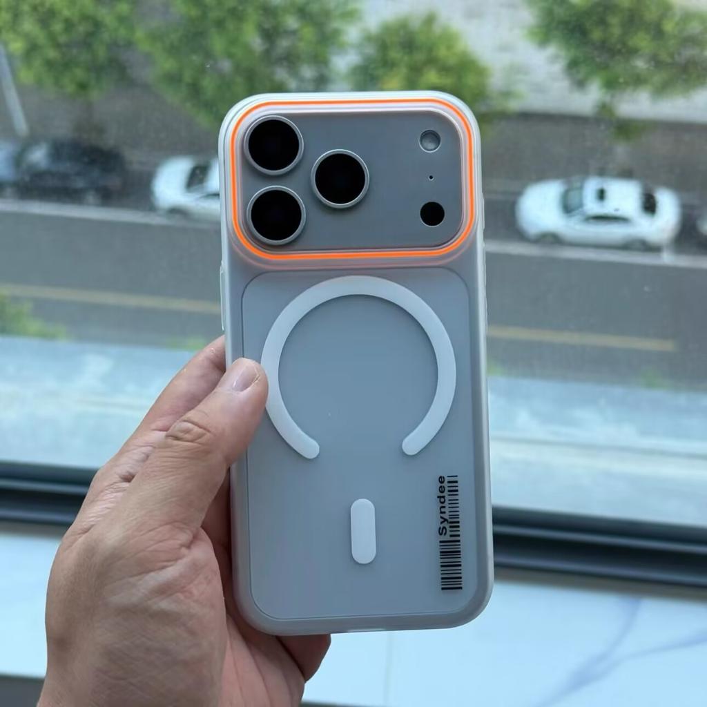 Luxury Matte Translucent Barcode Shell For 18 Pro Max Air 17 Pro 16 15 14 13 12 Wireless Charge Ultra-thin Protect Cover