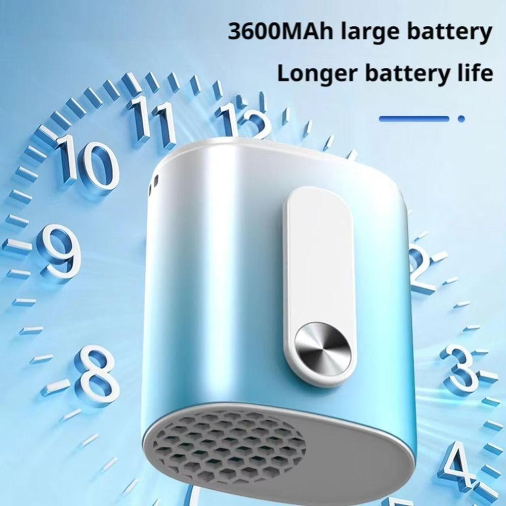 16000RPM Brushless Motor Clip-On Personal Cooling Powerful Wind Intelligent Multi-speed Adjustable Portable Waist Fan Hands-Free