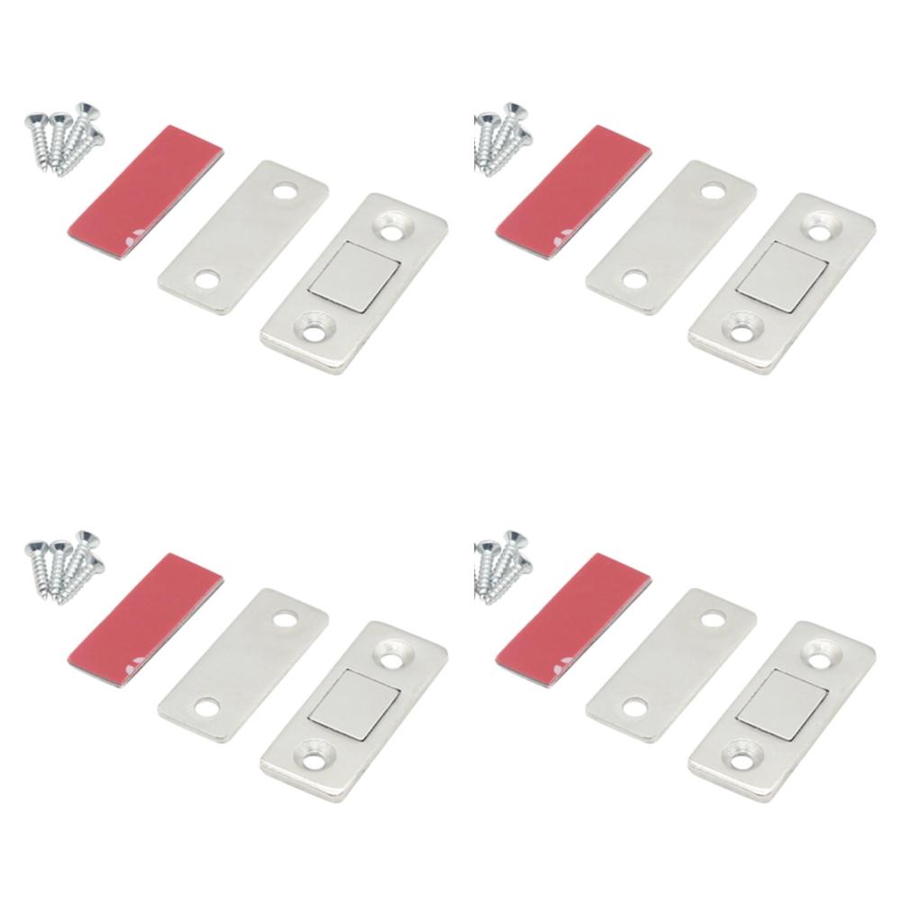 1-10 Sätze Ultra Dünne Magnetische Schrankverschlüsse Türstopper Magnetischer Verschluss Unsichtbar Soft-Catch Rostfrei Tür für Küchenschranktür
