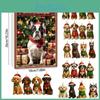 Cuter Dog Christmas Countdown Calendar Blind Box Tree Acrylic Pendant Gifts