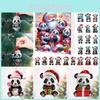 Christmas Panda Countdown Calendar With Acrylic Components For Holiday Decor Gift For Kids