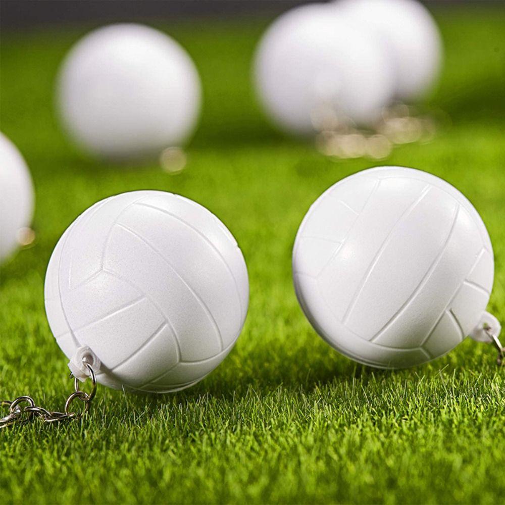 Football Basketball Ball Keychains PU Leather Football Pendant  Wedding Present