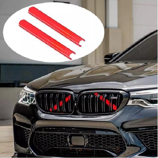 Для BMW F10 F01 F48 Красная Передняя Решетка Радиатора Декоративные Накладки Полоски