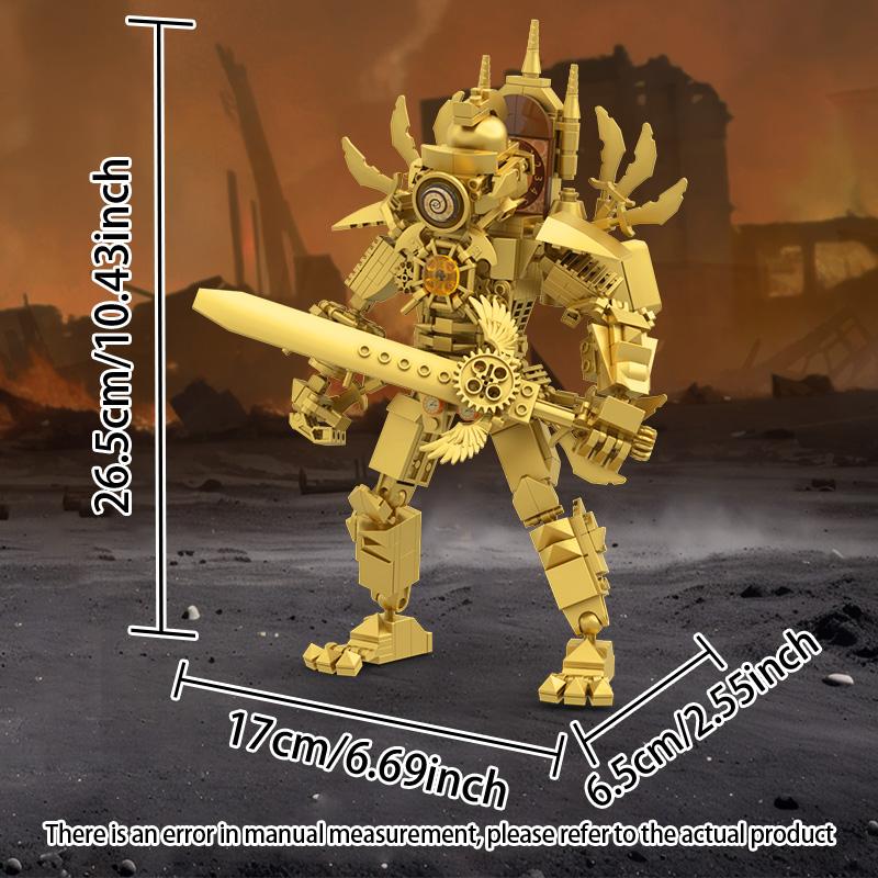 New Skibidi Toileted Titan Clock King 2.0 Building Blocks TVman Speakerman Model Toys for Kid Boys Ideas Gifts Xmas Easter Gift