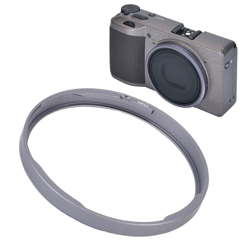 GN 2 Lens Ring Cap Fit for GRIIIX Camera Aluminum Alloy Metal Lens Decoration Ring Cap Grey