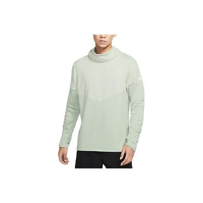 Therma-FIT Run Division Reflektierendes Warm-Up Mock Neck T-Shirt Herren Tops Wasserblau DD6121-017