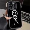 Phone Case for iPhone 17 Air 16E 15 16 Pro Max Funny Stickman Matchman Cover 14 Plus 13 12 Mini Soft Shell Silicone Fundas