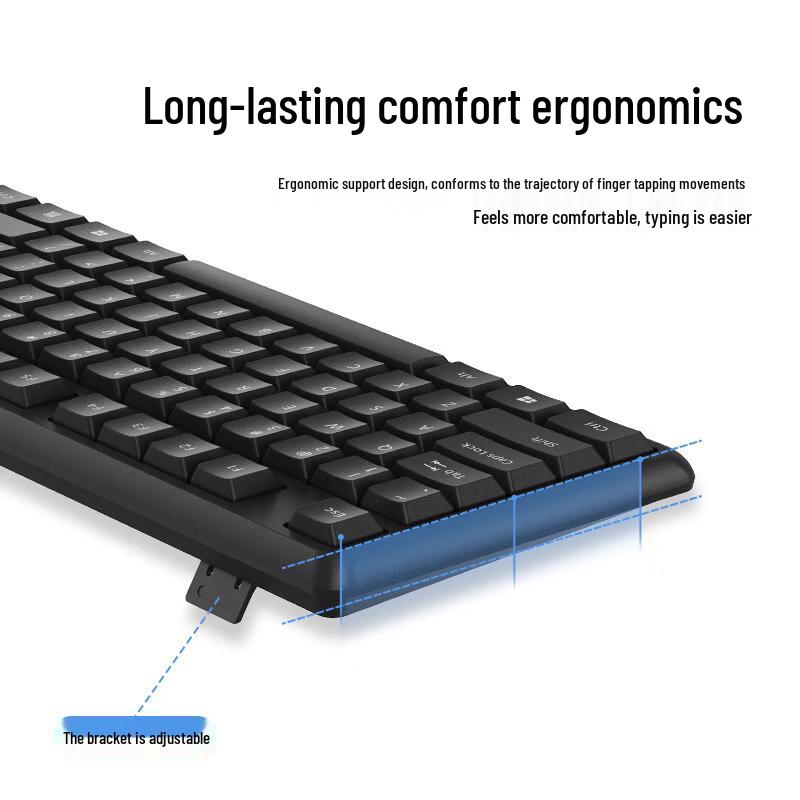 Lenovo PG10 Ergonomic Wireless Keyboard and Mouse Combo