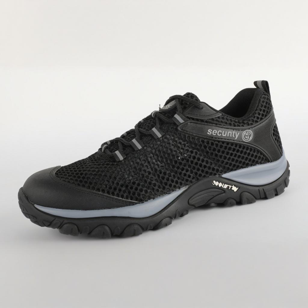 

Breathable Mesh Safety Shoes: Anti-Smash, Anti-Puncture, Lightweight, Wear-Resistant Men s Work Shoes Black; Size 37