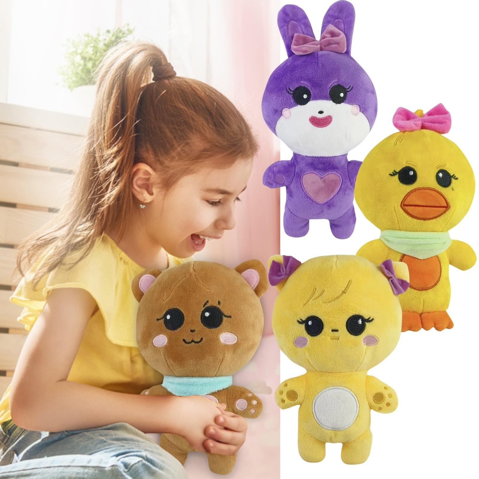 

Мягкая кукла-игрушка (9 дюймов), Кукла-тряпка, подходит для девочек, подарок на день рождения, рождественский подарок в виде мягкой игрушки One Size коричневый