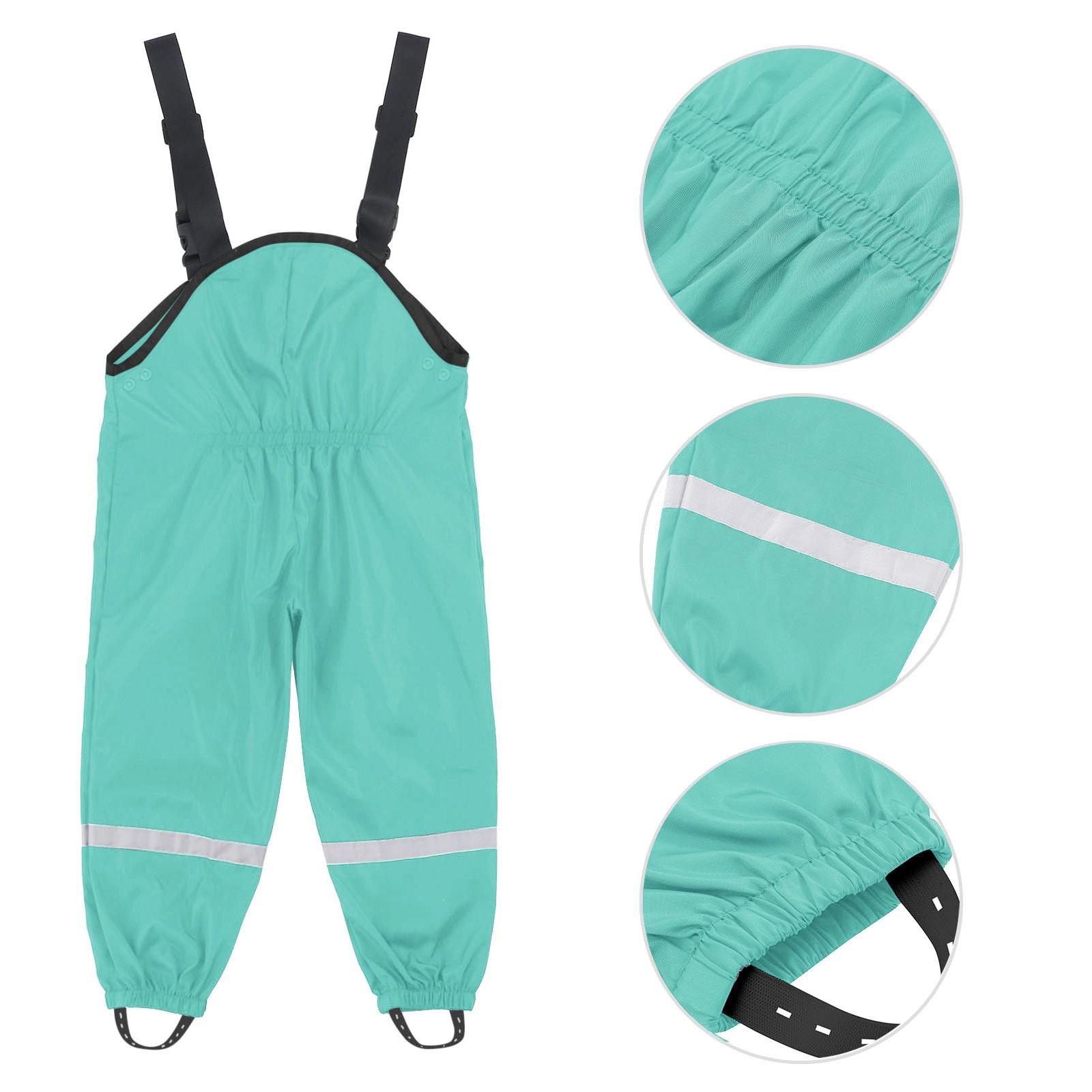 

Детский дождевик унисекс, ветрозащитные и водонепроницаемые грязевые брюки 140