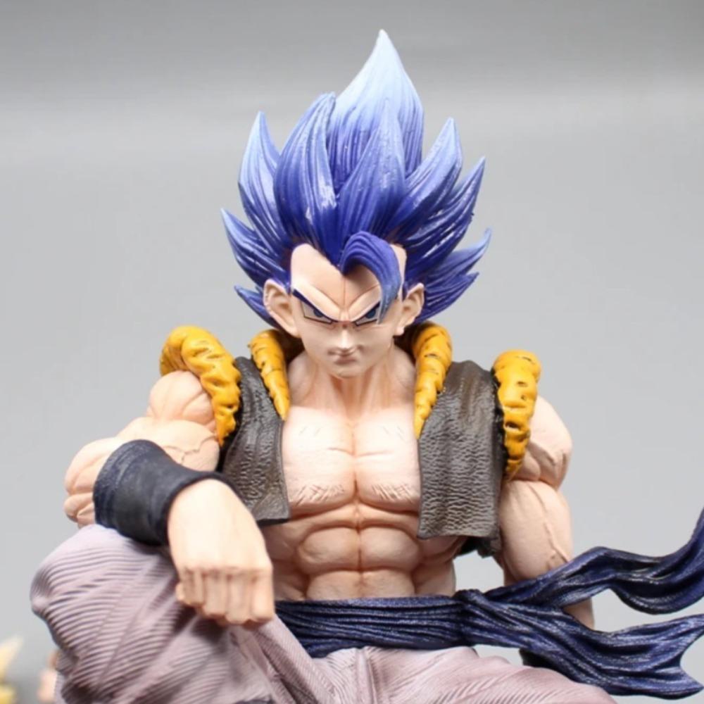 23cm/9.06in Anime Dragon Ball Figure Gogeta Action Figures Pvc Statue Desktop Ornamen Collection Model Toys Gifts Round Sensory Compression Bouncy