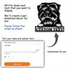 Custom Affenpinscher Dog Metal Wall Art, Personalized Name Sign for Pet Lovers