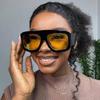Retro Oversized Square Sunglasses for Women Men Latest Fashion Shades UV400 Outdoor Men Sun Glasses New Punk Eyewear