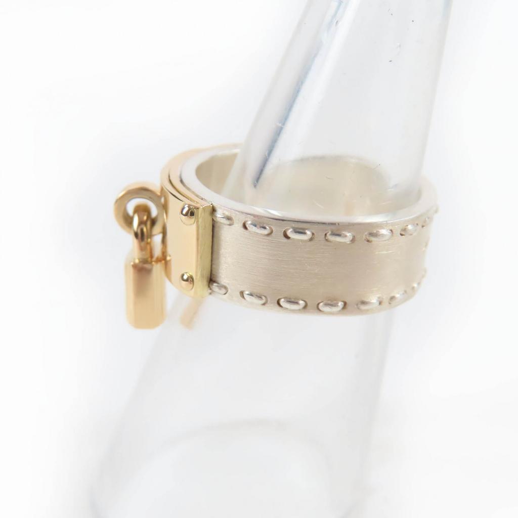 Excellent HERMES Ring Kelly Ring Silver 925 Women Used