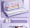 Large Capacity Multifunctional Pencil Case for Primary & Junior High School Girls