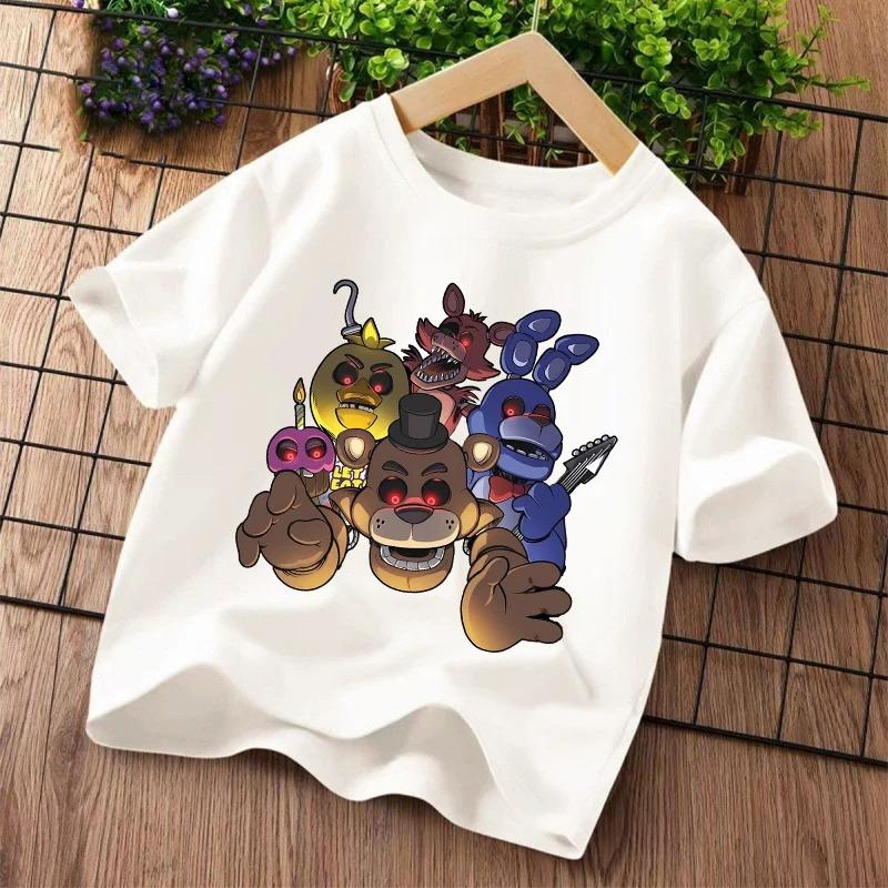 Νέα Παιδικά T-shirts Five Nights At Freddys FNAF Γραφικό Καρτούν T-shirt Παιδικά Casual Αθλητικά Μπλουζάκια Κοντομάνικα Παιδικά Ρούχα