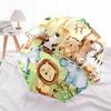 Jungle Safari Animal Print Umbrella: Automatic Opening & Closing, Foldable Design, Outdoor Use, Perfect Gift for Fans, Travelers, Daily Use1
