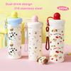 Portable Cartoon Vacuum Cup High-Capacity With Lifting Rope 316 Stainless Steel Cup Bottle Insulated Water Bottle Boys And Girls