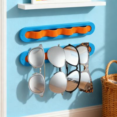 Suporte de Parede para Óculos Autoadesivo Economizador de Espaço Organizador de Óculos de Sol Rack de Exibição Cabide Suporte de Armazenamento para Múltiplos Óculos