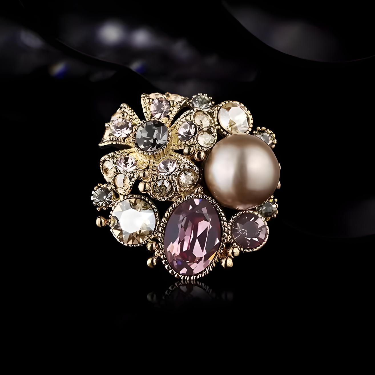 

Ретро-квіти розкоші, Висококласна жіночність та легка розкіш Брошка 3*3CM