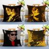 The King of Pop Michael Jackson-A Pillow Case Anti-dustmite Pillowcase Invisible Zipper Silky Short Plush Sofa Cushion Cover
