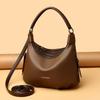 Women’s Soft PU Leather Shoulder Bag & Crossbody Bag 2026 Fashion Solid Color Large Capacity Casual Daily Handbag with Adjustable Strap Zipper