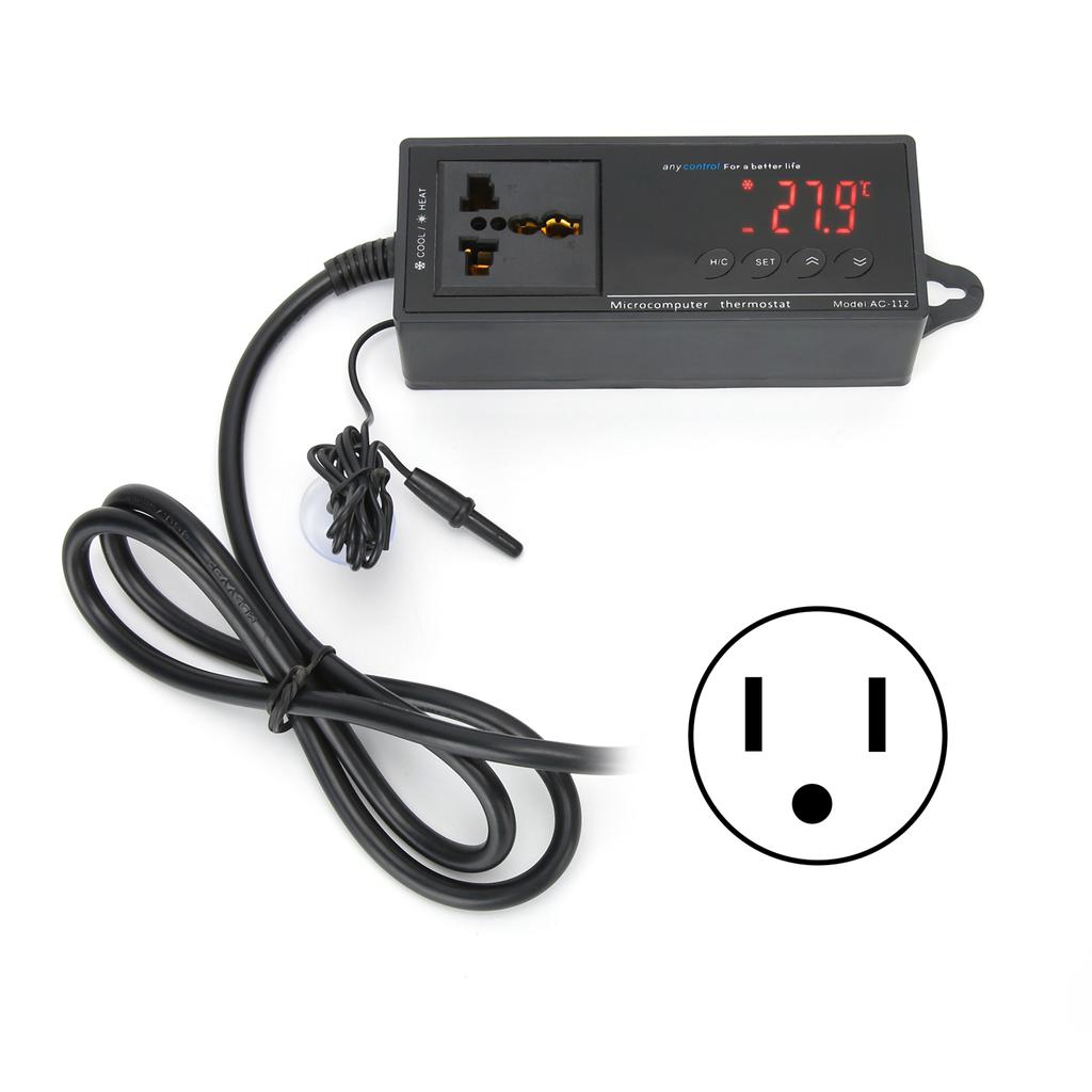 Digital Temperature Controller Thermostat for Reptile Incubator Greenhouse Aquarium
