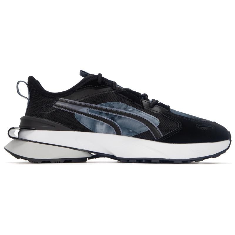 Puma Pwrframe Op-1 Stealth Fabric Synthetic Leather Sports Low-Top Lifestyle Shoes Unisex Sneaker Black Gray 386623-01