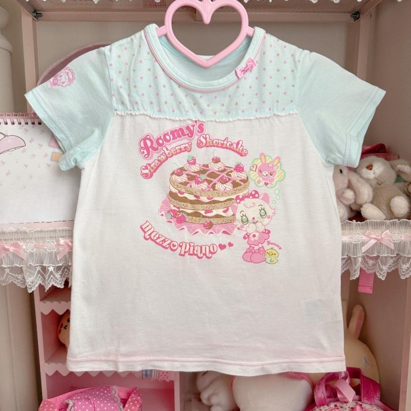 

Японские майки с мультяшным принтом Женские Летние Кавайные Милые Майки с бантом Фея Кружевная Лоскутная Вышивка Майки Y2k Эстетика XS