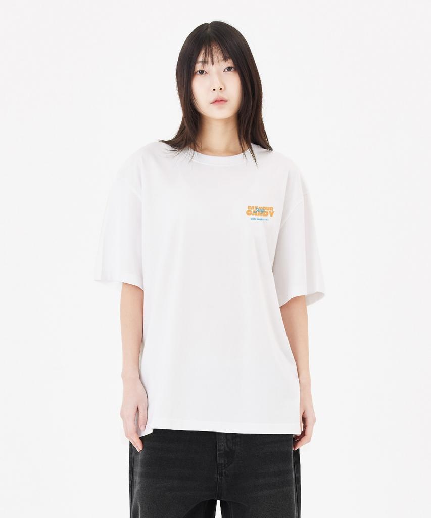 MARK GONZALES Candy Angel Short Sleeve T-Shirt - White