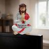 Mini Hand Painted Religious Resin Jesus Figures Fear Not , For I Am With You Jesus Resin Desk Companion Figurine For Home
