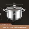 Stainless Steel Double Layer Soup Pot and Steamer for Gas & Induction Cooktops