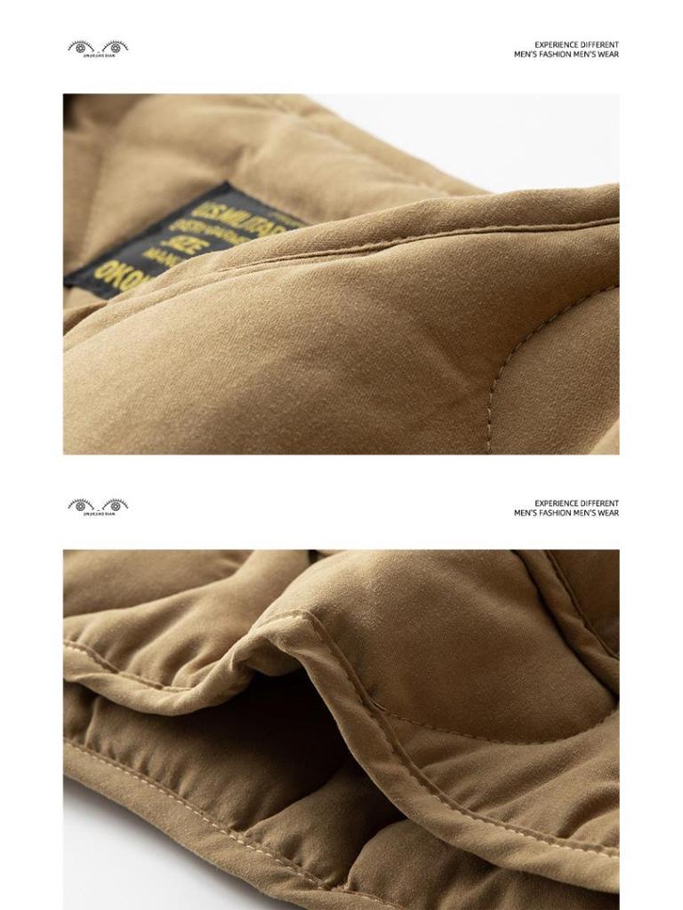 Men's American Casual Retro M65 Quilted Liner Jacket - Padded Autumn/Winter Hunting and Workwear Outerwear