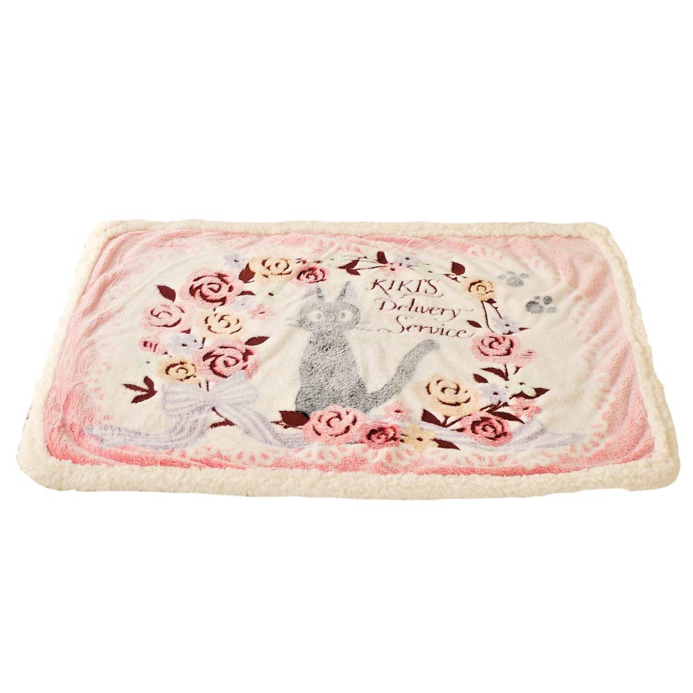 Marushin Ghibli Delivery Service Jiji 70 X 100 Jiji and Flower 1125006500 Kiki's Throw, Approx. Cm, Wreath,