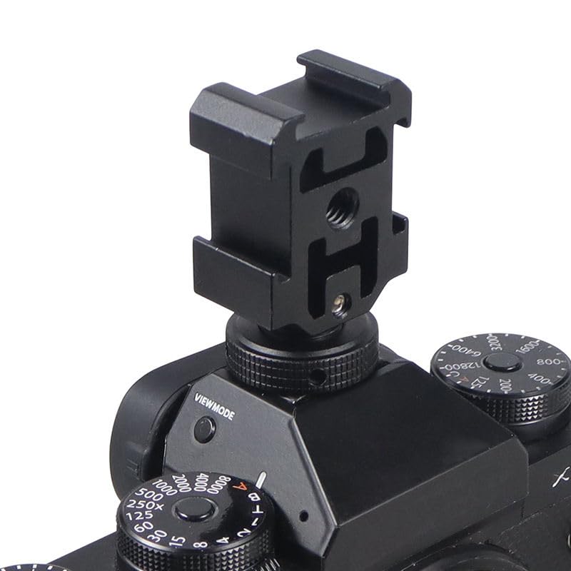 3 Cold Shoe Mount Adapter Hot Shoe Screw with Tripod Camera Photography Photography Support Device with Shoe Mount Hole & 1/4" Hole, Accessory,