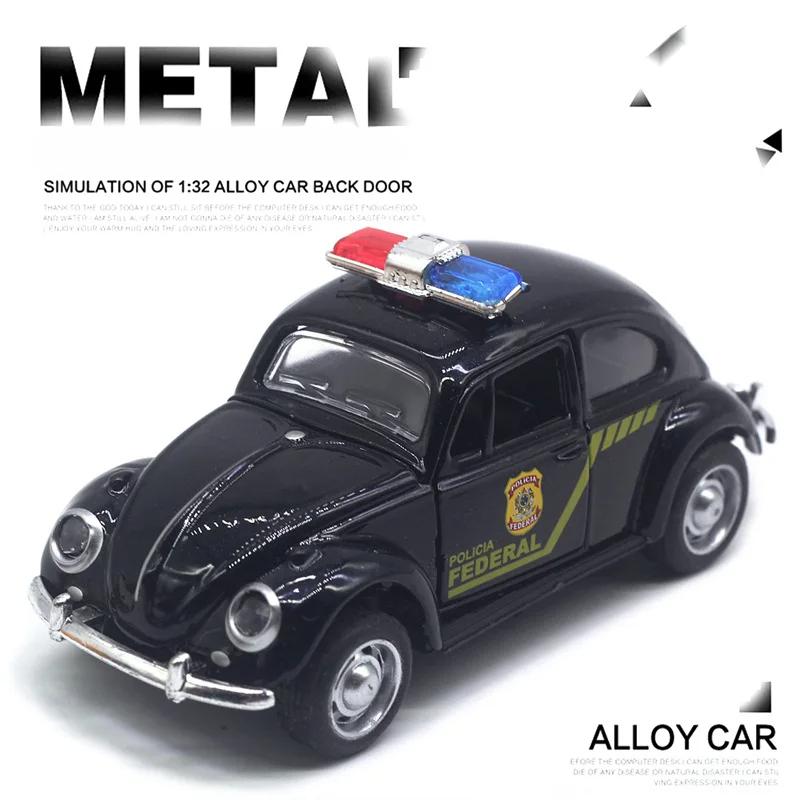 Classical Police Car, Taxi, Racing Car, Rebound Car Model, Children'S Toy Gift
