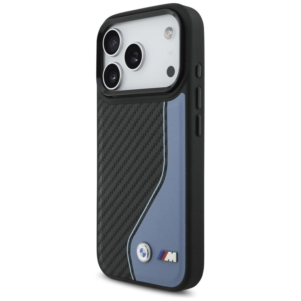 BMW M Carbon Logo MagSafe Hülle für iPhone 17 Pro Blau