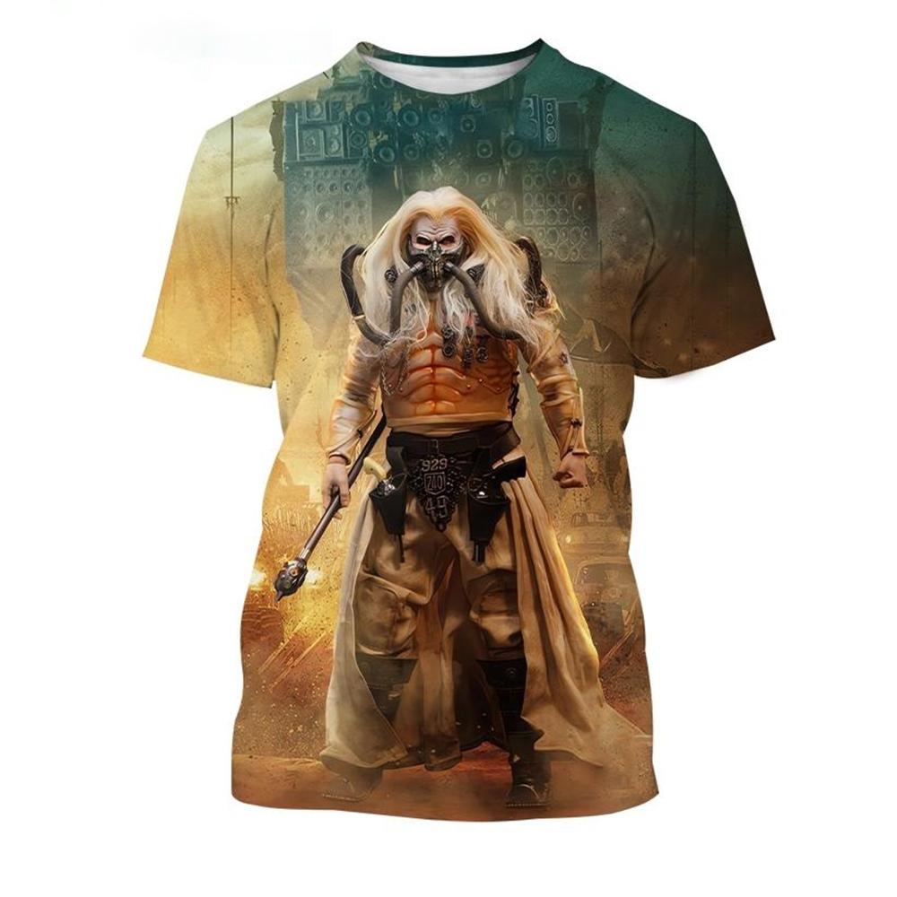 Hot selling Immortan Joe 3D print T-shirt mask monster villain demon T-shirt for men women fashionable casual kids tops