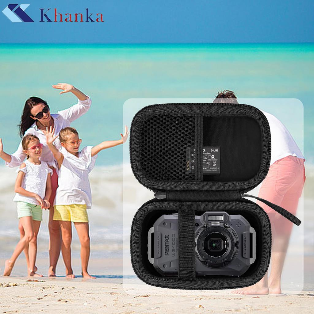 PENTAX Waterproof Digital Camera Storage Black Khanka WG-1000 Case, (case Only) -